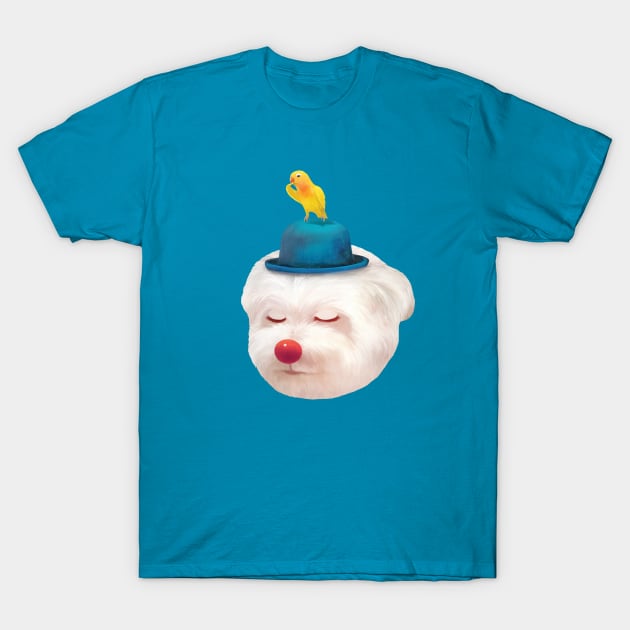 Dog Wearing a Bowler Hat T-Shirt by zkozkohi